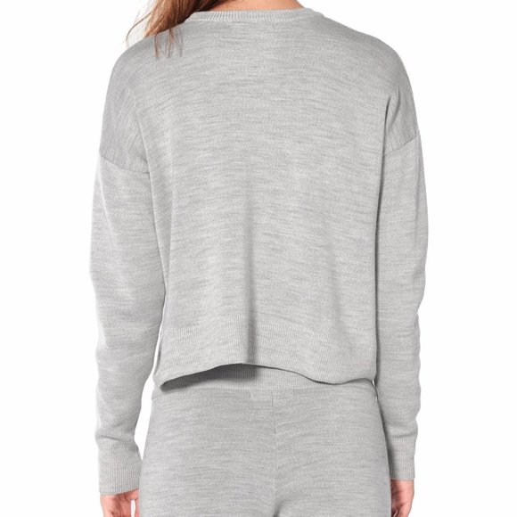 ICEBREAKER Carrigan cropped merino wool sweatshirt - GREY, size S - Picture 3 of 4